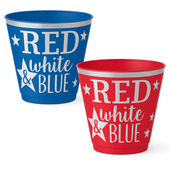 Patriotic Red and Blue 9oz Tumblers