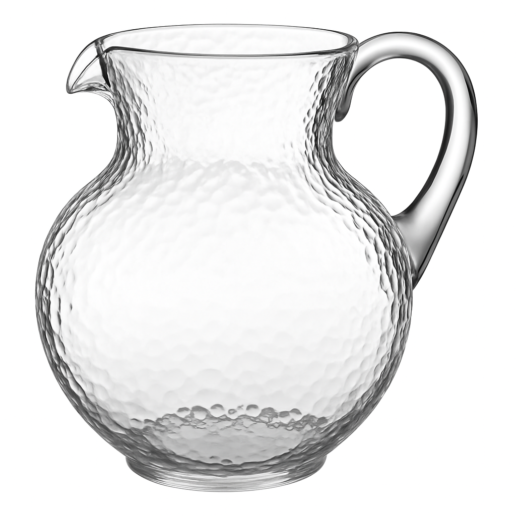 Clear Hammered Design Margarita Pitcher, 60oz - Perfect for Any Occasion