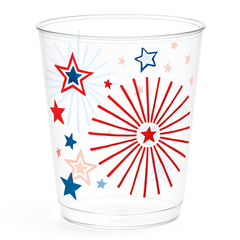 Patriotic 10 oz Plastic Tumblers