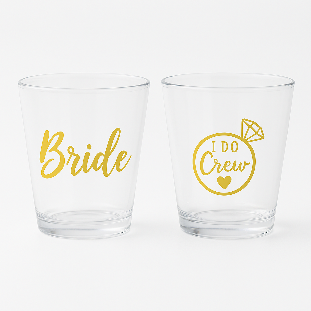 Bride & I Do Crew Shot Glasses - 5 Pack