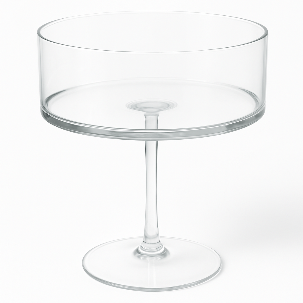 Elegant Plastic Coupe Glasses for New Year's Celebrations