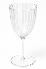 Clear Premium Plastic Wine Goblets, 8 oz, Set of 8