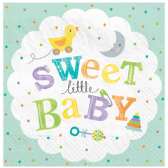 Sweet Little Baby Luncheon Napkins - 6.5 In. x 6.5 In.