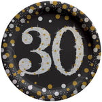 Sparkling Celebration 30th Birthday Prismatic Plates - 9