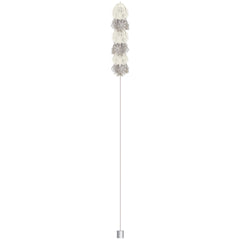 Silver & White Tassel Balloon Weight Tail Accessory, 6-Ft
