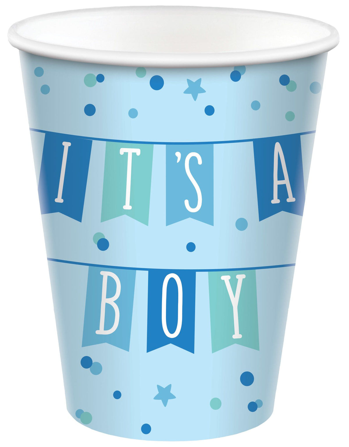 "It's a Boy" 9 oz. Paper Cups for Baby Shower