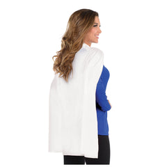 White Superhero Cape Costume Accessory - One Size Fits All