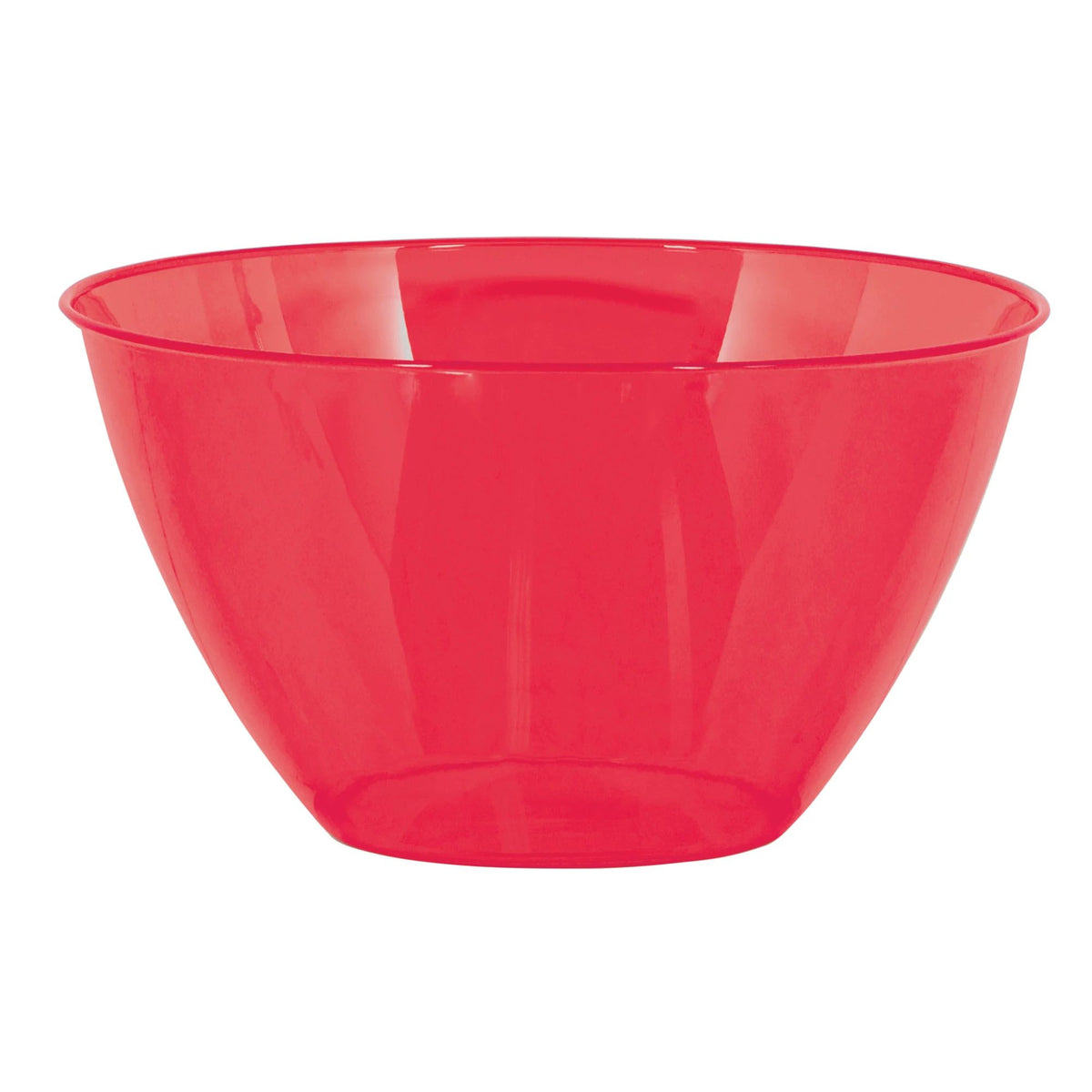 Apple Red 24oz Small Plastic Serving Bowl