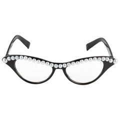 Glam Pearl Cat-Eye Fun-Shades Glasses