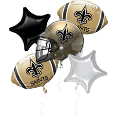 New Orleans Saints NFL 21" Balloon Bouquet, 5-Piece Set
