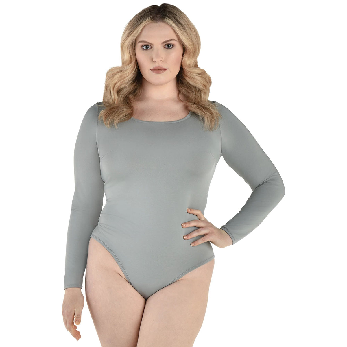 Plus Size Grey Halloween Bodysuit