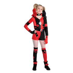 Girls' DC Harley Quinn Costume with Accessories - Child L (12-14)