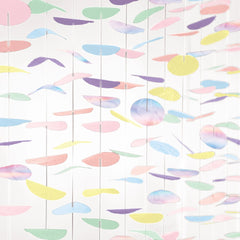 Pastel Circle Tissue Backdrop Decoration