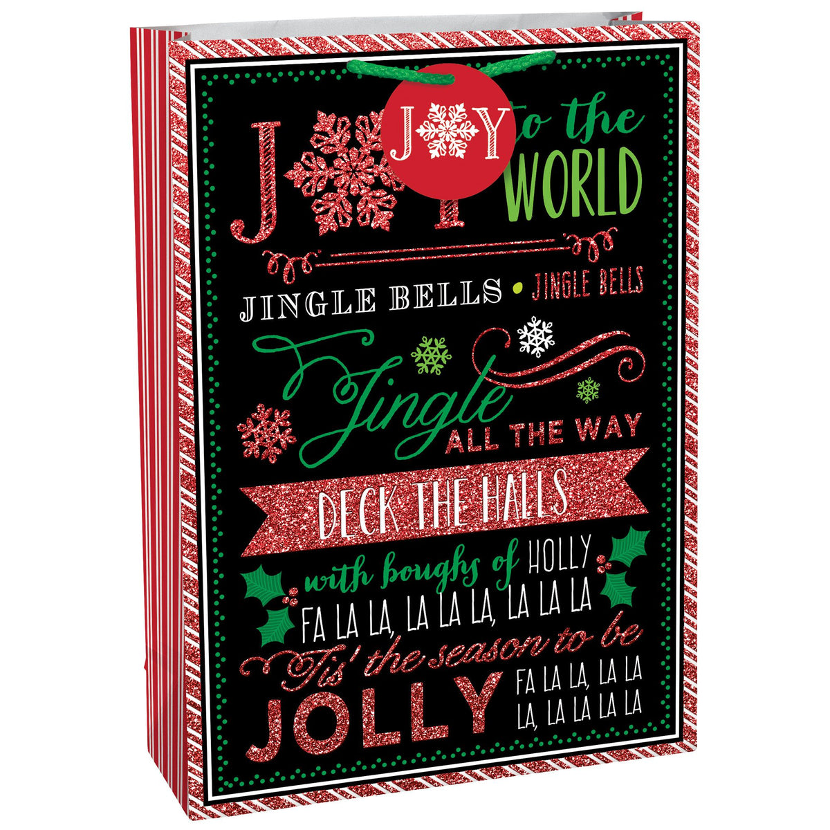 Extra Large Glitter Chalkboard Christmas Gift Bag