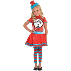 Dr. Seuss Thing 1 & Thing 2 Girls Costume Dress