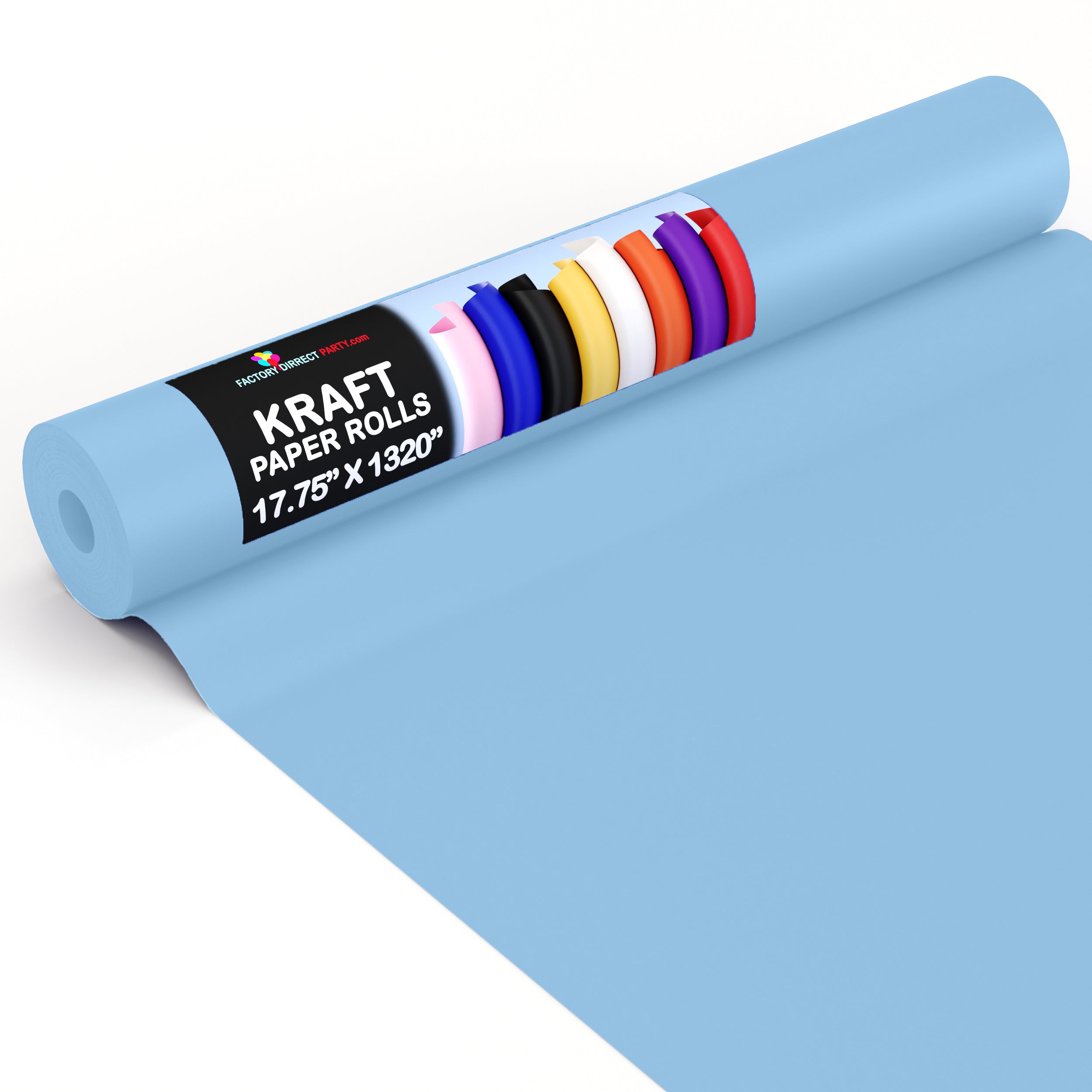 17.75"" x 110 Kraft Paper Roll | Light Blue
