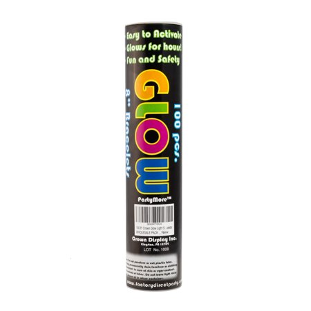 8 In. Assorted Glow Bracelets | 100 Count