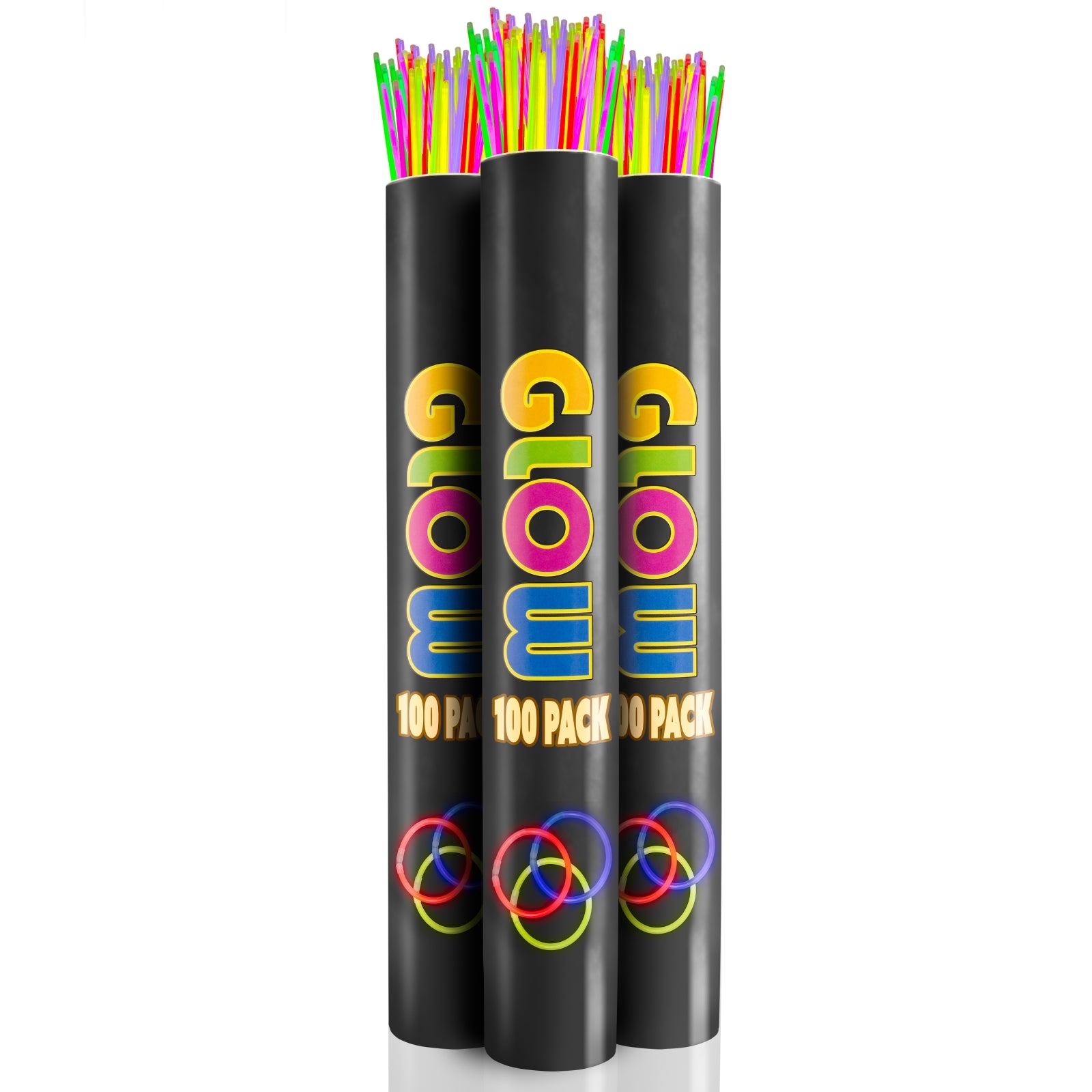 22 In. Neon Glow Necklaces With Assorted Colors | 300 Pack