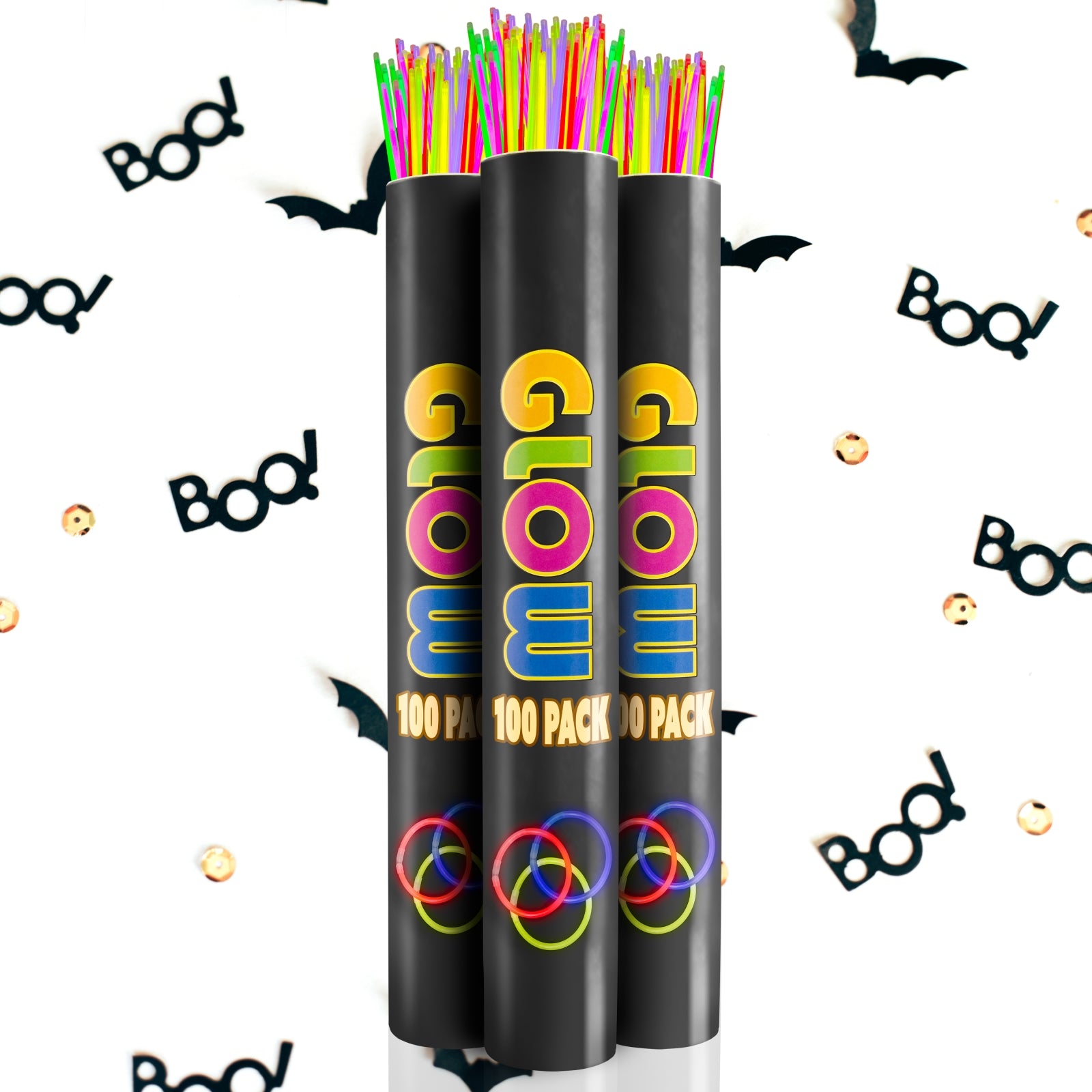 22 In. Neon Glow Necklaces With Assorted Colors | 300 Pack