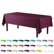 Premium Plum Plastic Table Cover