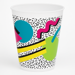 80's Retro Vibe 18 oz Plastic Tumblers
