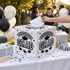 White Graduation Cardholder Box