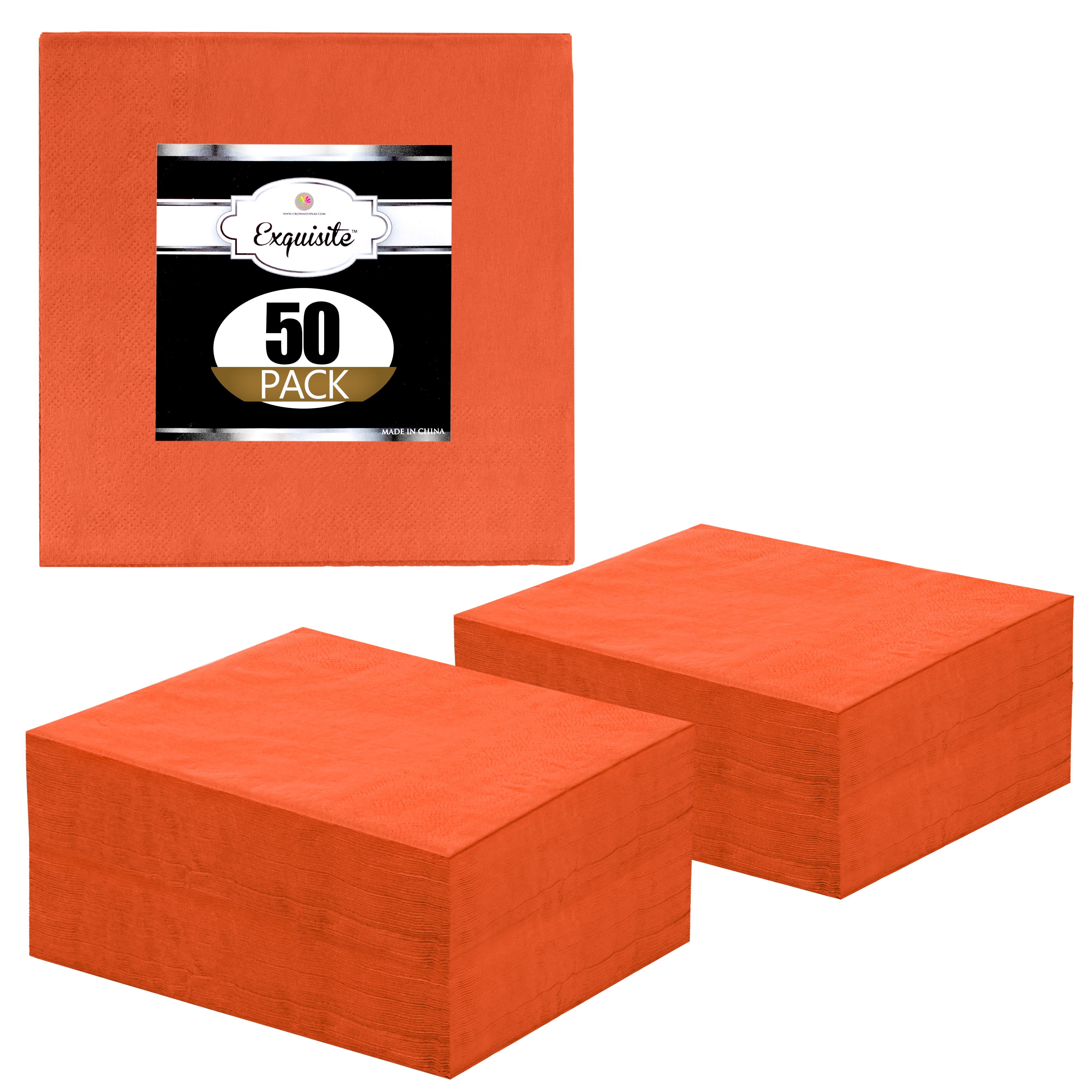 Orange Luncheon Napkins | 50 Count