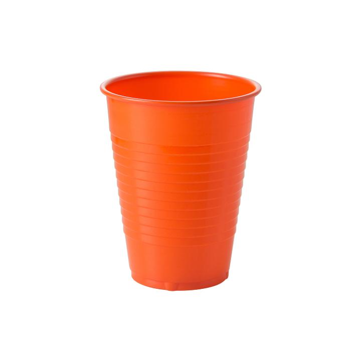 12 Oz. Orange Plastic Cups | 50 Count