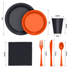 350 pcs Halloween tableware set