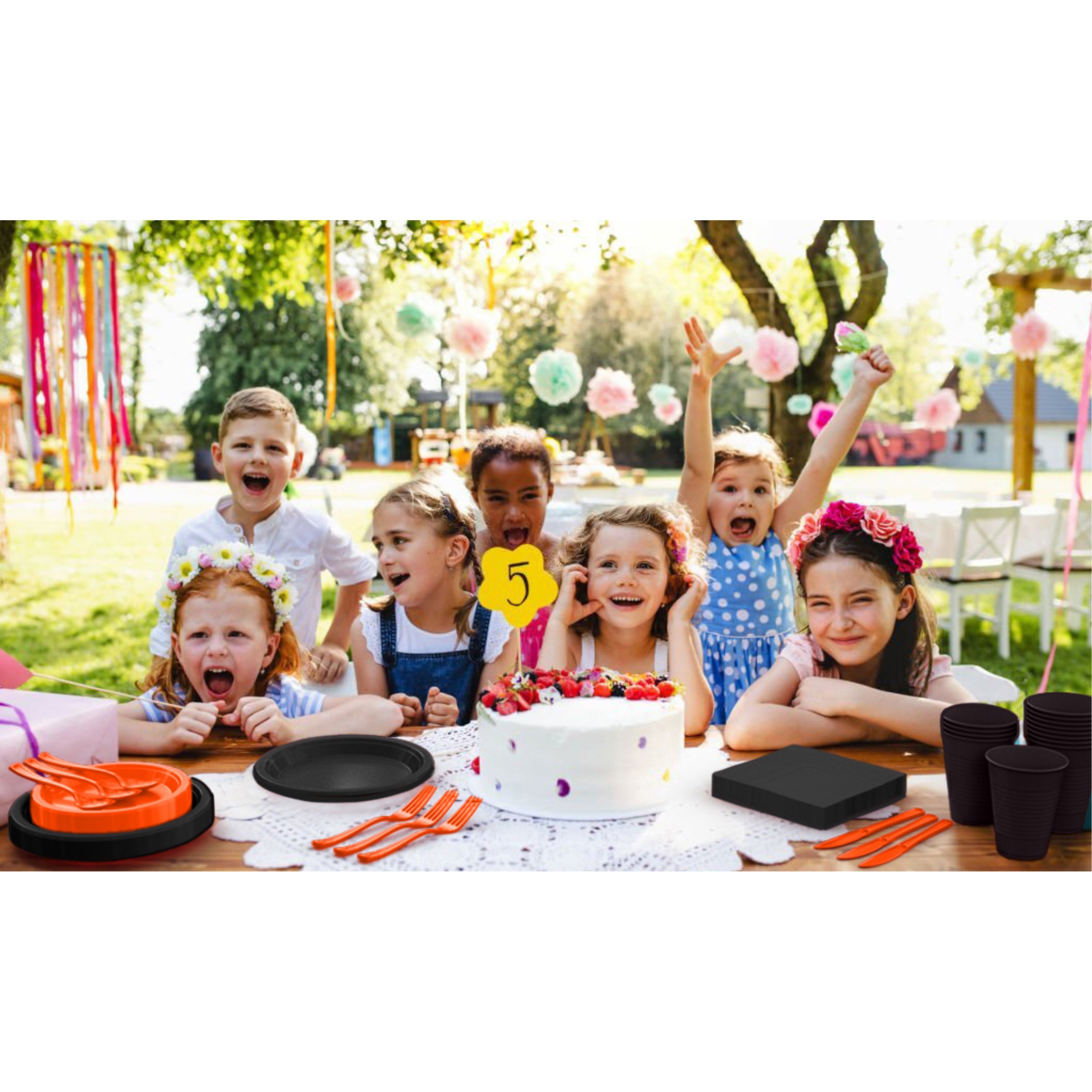 350 pcs Halloween tableware set