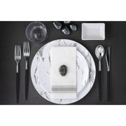 Trendables Cutlery Combo Black/Silver | 120 Count
