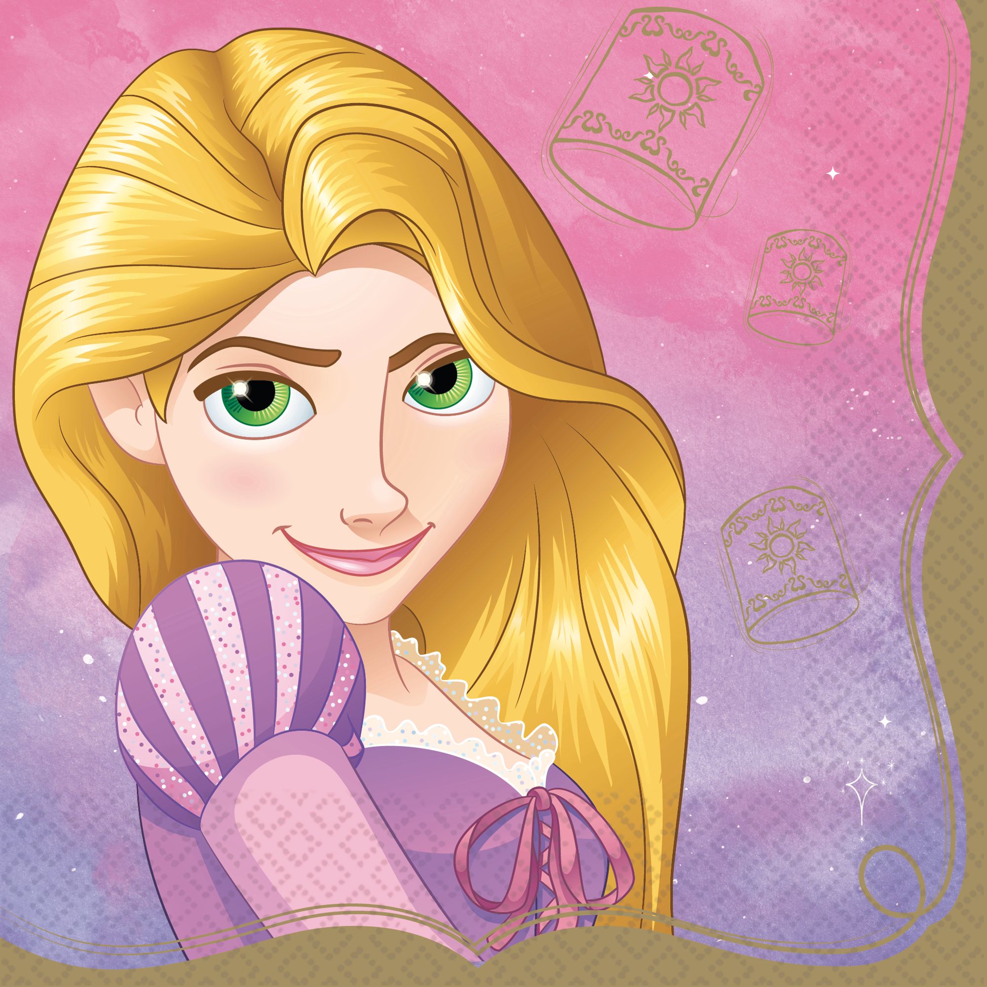 Disney Princess Rapunzel Lunch Napkins - 16 Pack