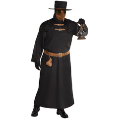 Men's Plague Doctor Costume with Mask and Hat - Halloween Horror