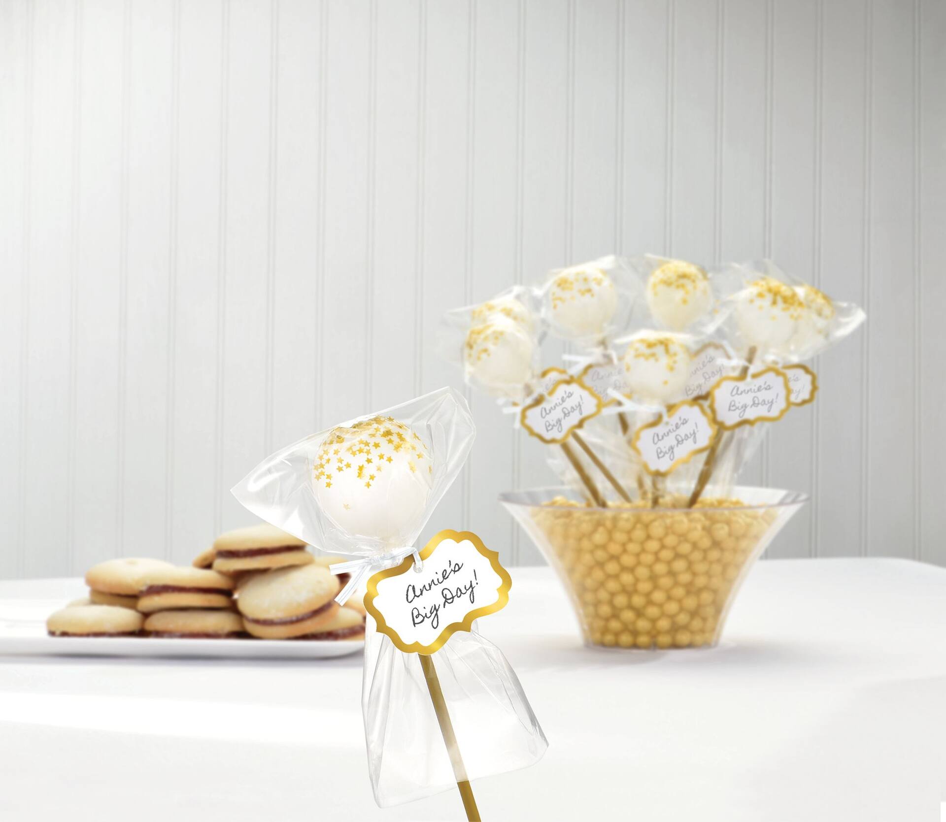 Pink Cake Pop Kit with Yummy Tags - 24 Count