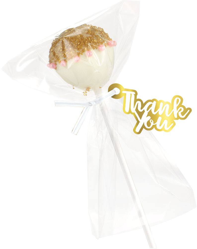 Pink Cake Pop Kit with Yummy Tags - 24 Count
