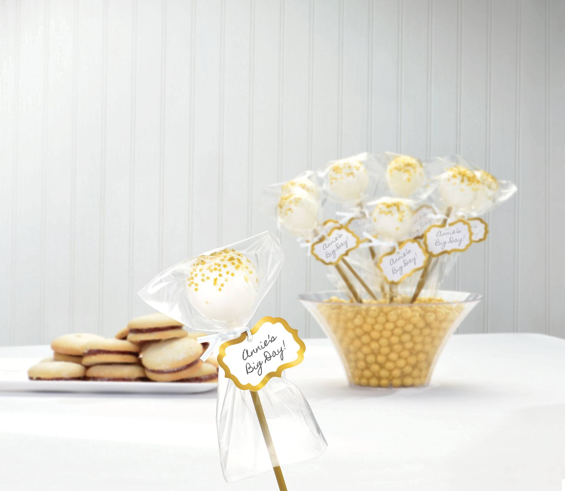 Pink Cake Pop Kit with Yummy Tags - 24 Count