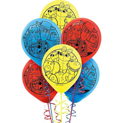 Disney Pixar Toy Story 4 Latex Balloons, 12" - 6 Pack