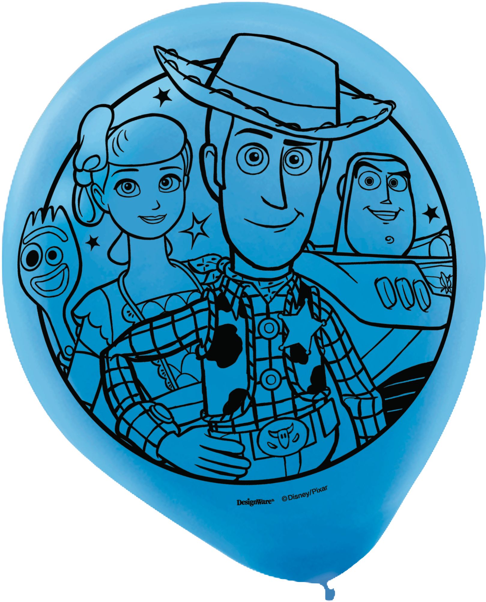 Disney Pixar Toy Story 4 Latex Balloons, 12" - 6 Pack
