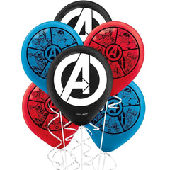 Marvel Avengers Assemble Latex Balloons, 12-Inch, 6-Pack