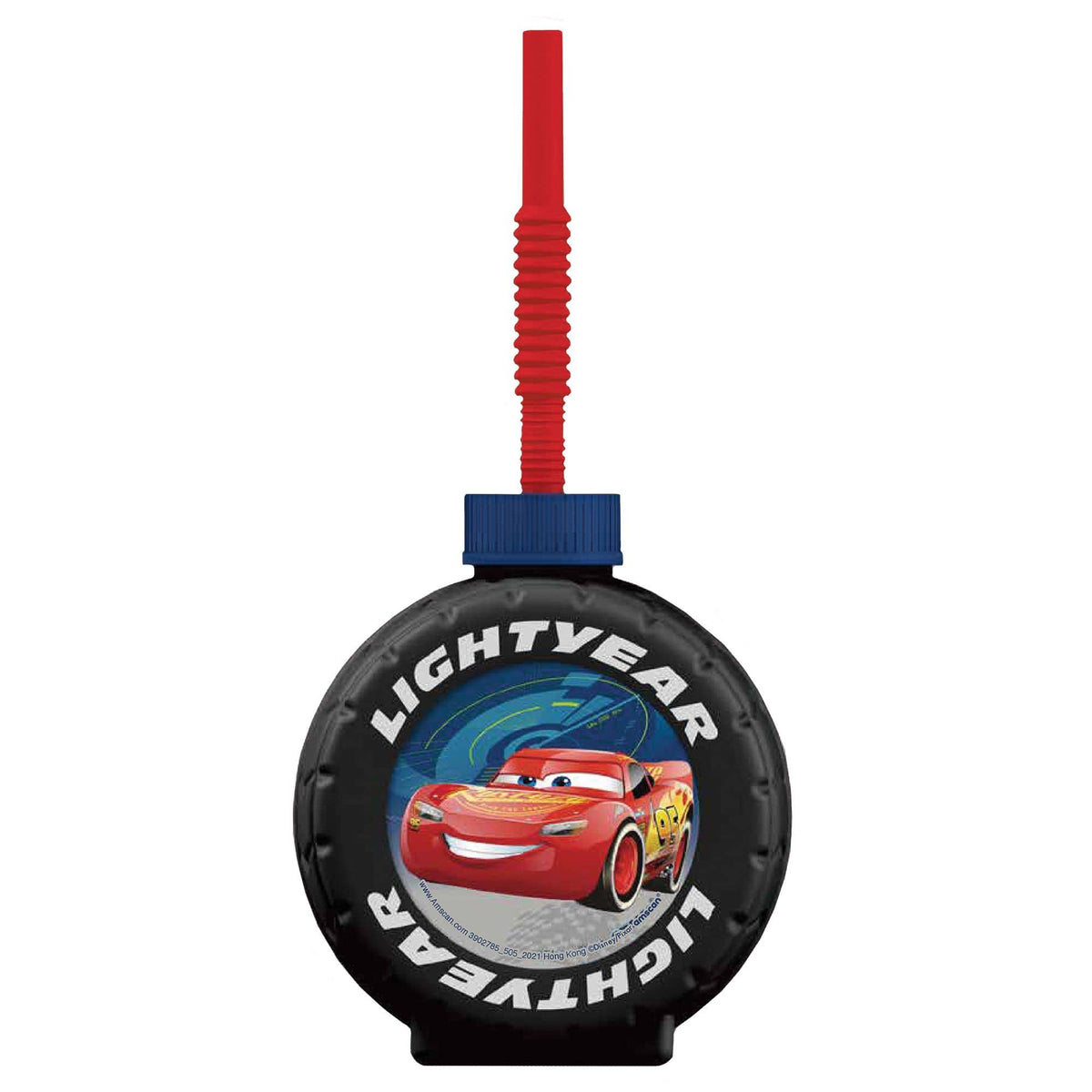 Disney Cars 3 Lightning McQueen Sippy Cup with Bendy Straw