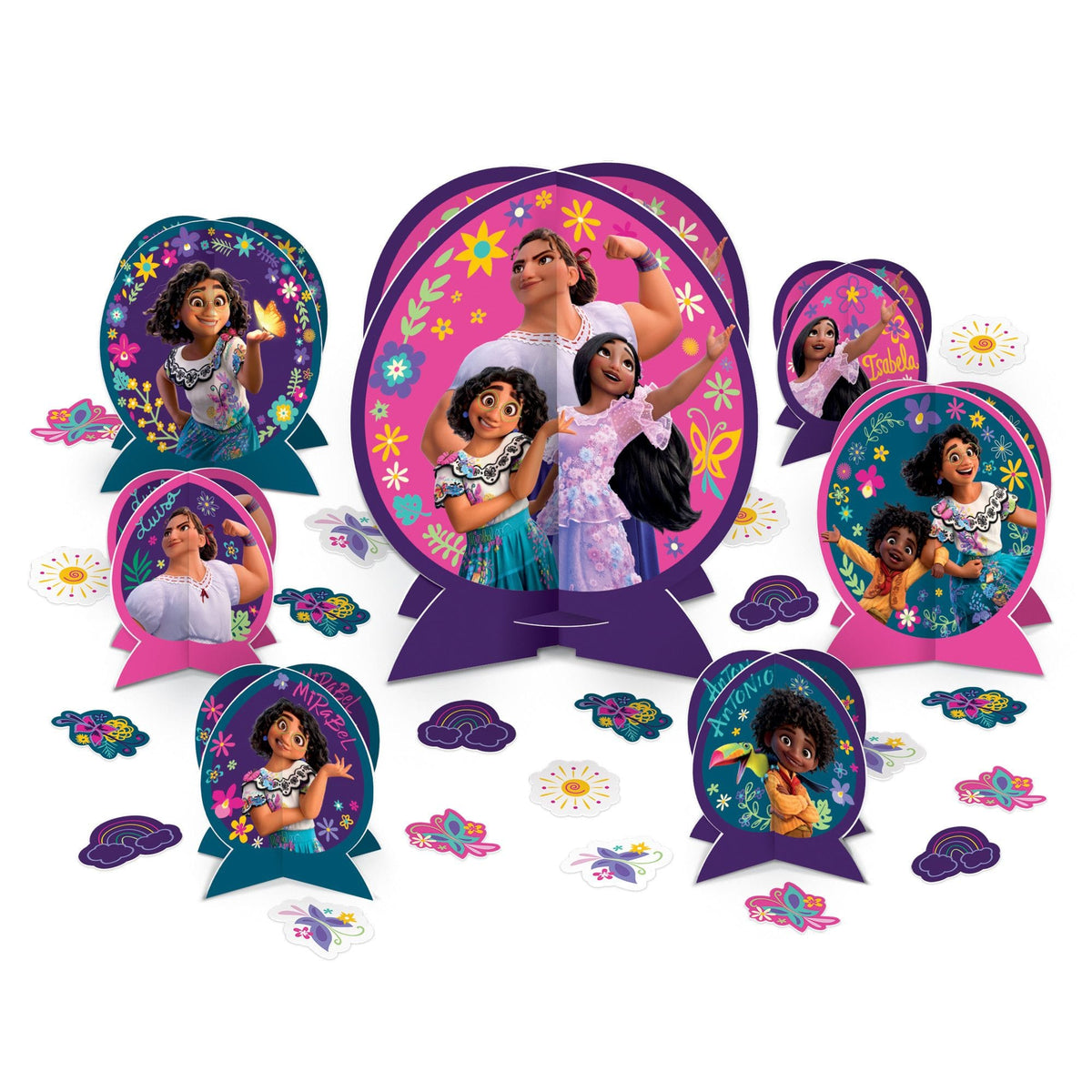 Disney Encanto Birthday Table Centerpiece Kit with Confetti