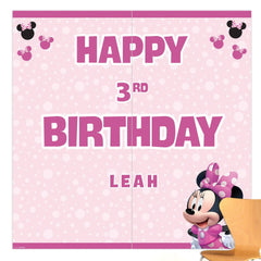 Disney Minnie Mouse Customizable Scene Setter Kit for Kids' Birthday Party
