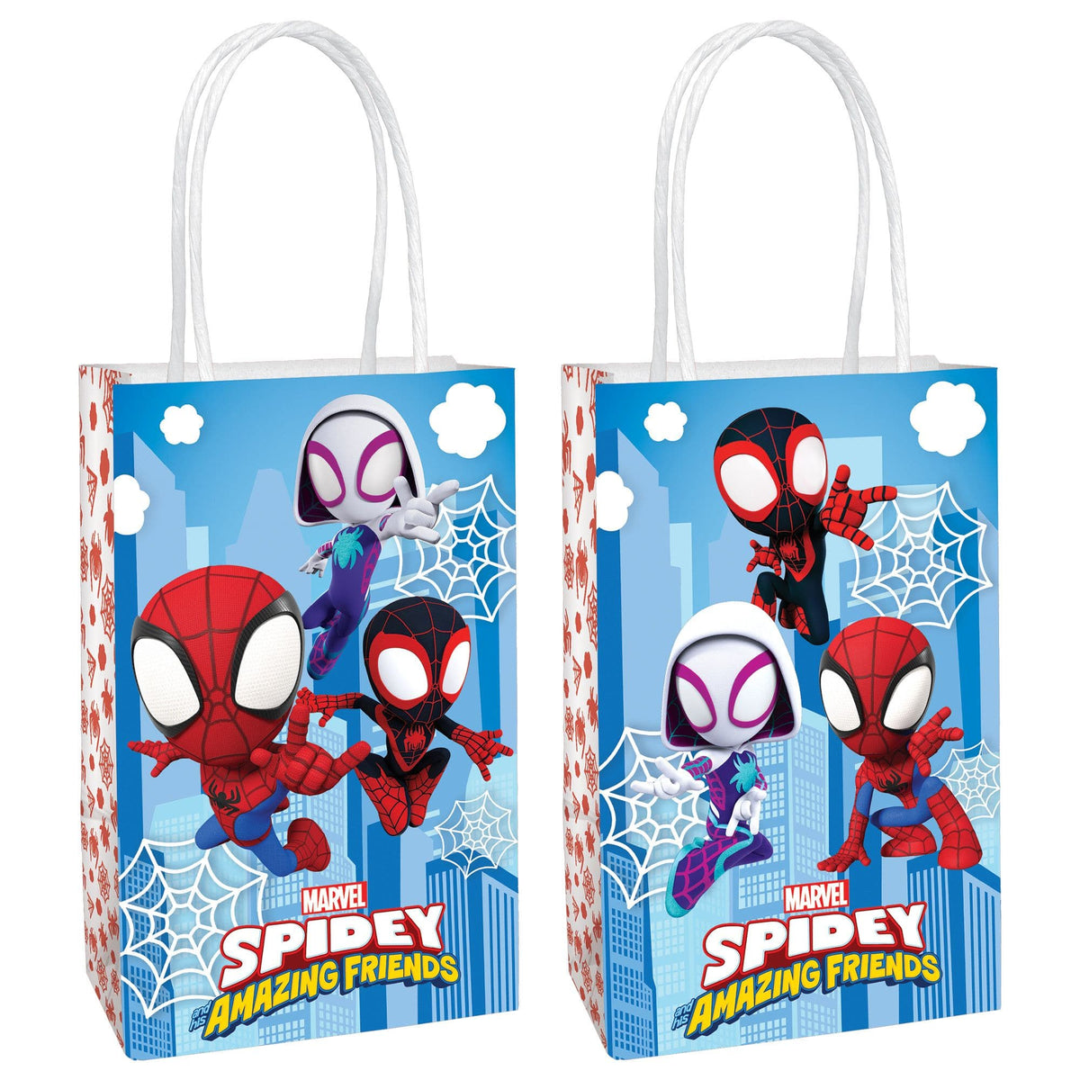 Spidey & His Amazing Friends Kraft Paper Gift Bags