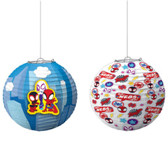 Marvel Spidey & Friends Hanging Paper Lanterns - Party D√©cor Pack