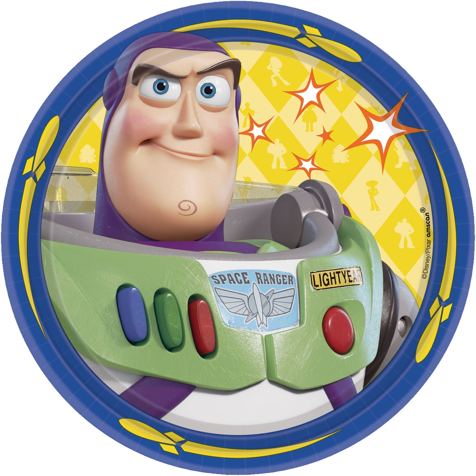 Disney Toy Story 4 Round Dessert Plates - 7" Assorted, 8-Pack