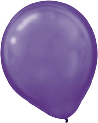 Purple Pearl 12" Latex Balloons, 15-Pack