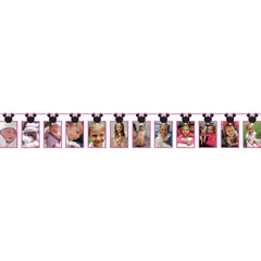Disney Minnie Mouse Forever Photo Garland for Kids' Birthday Parties