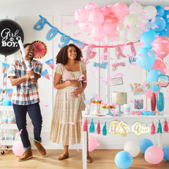 "It's a..." Gender Reveal Tassel Garland - 8 ft Baby Shower Decoration