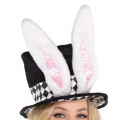 Women's Dark Mad Hatter Halloween Costume with Hat and Tights