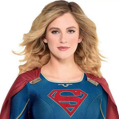 Women's DC Supergirl Halloween Costume Jumpsuit with Cape